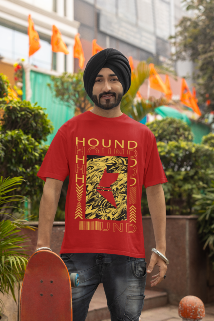 Essence of Nomad- Red Crewneck T-shirt